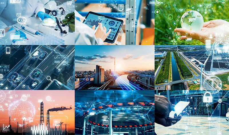 Collage of Industrial Images