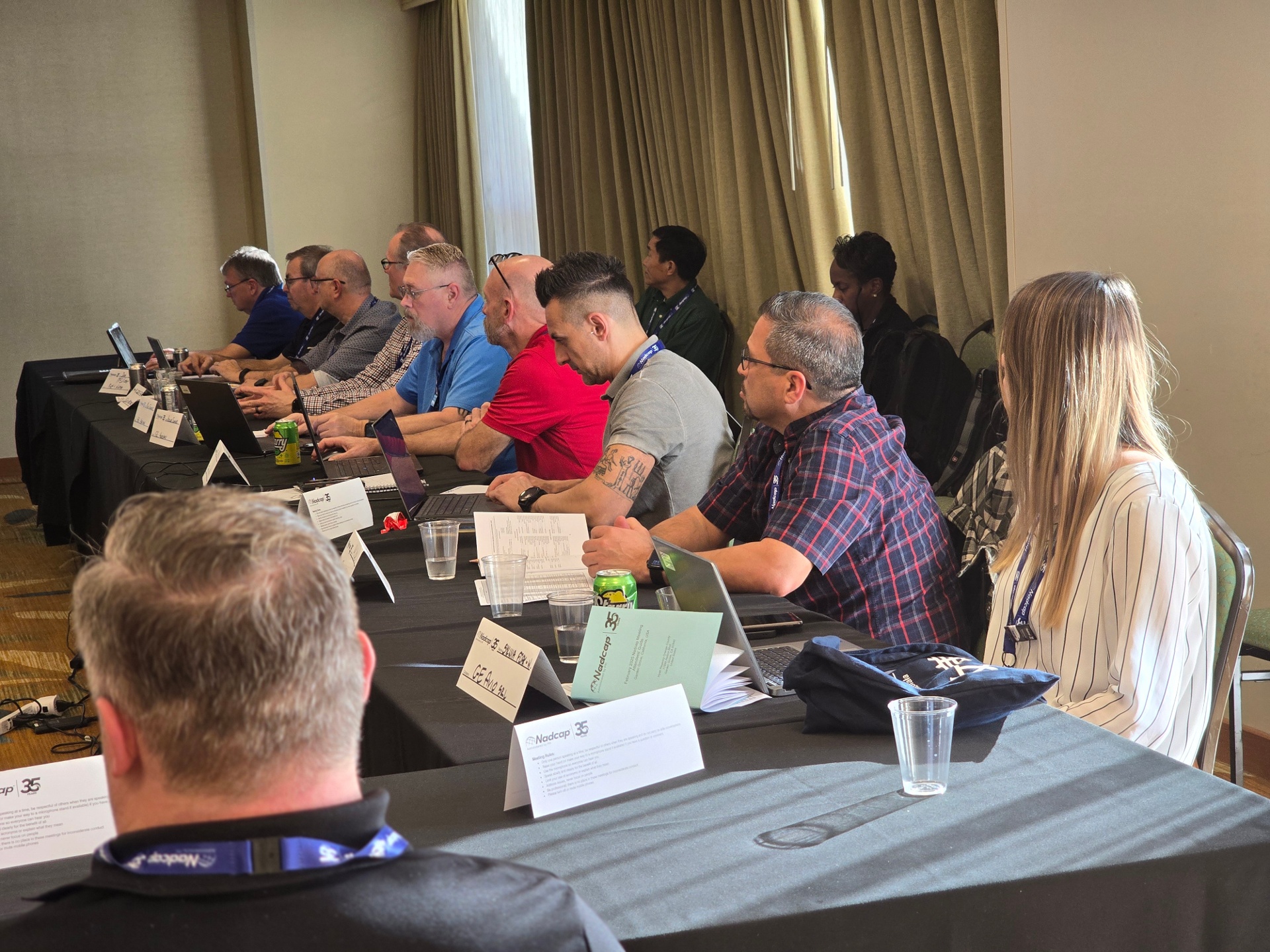 Full table at group meeting
