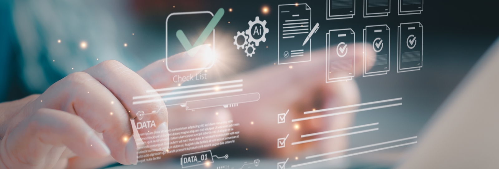 hands typing on a laptop keyboard