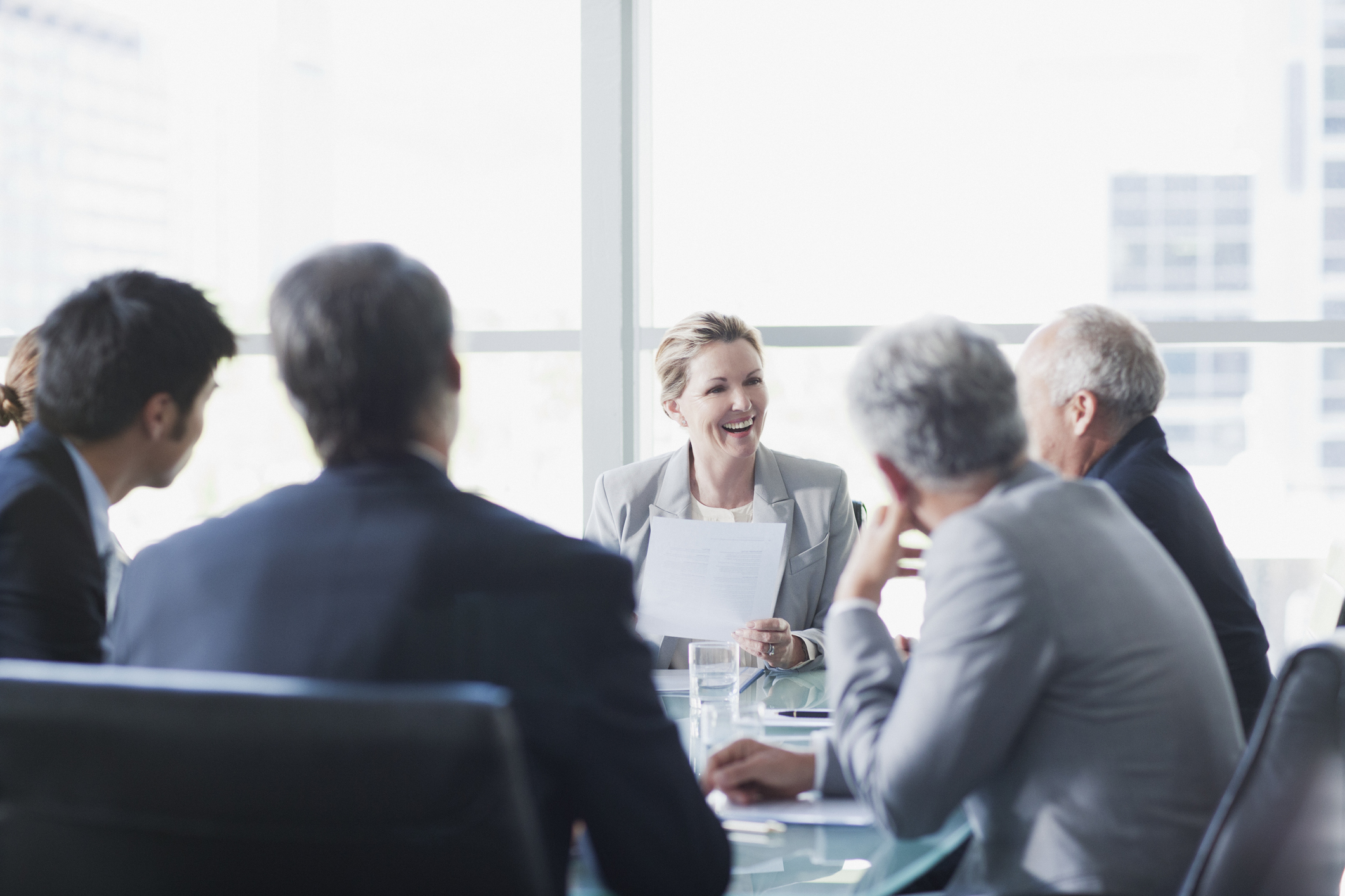 professionals in a board meeting