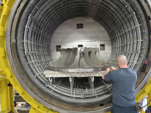 man heat treating a product