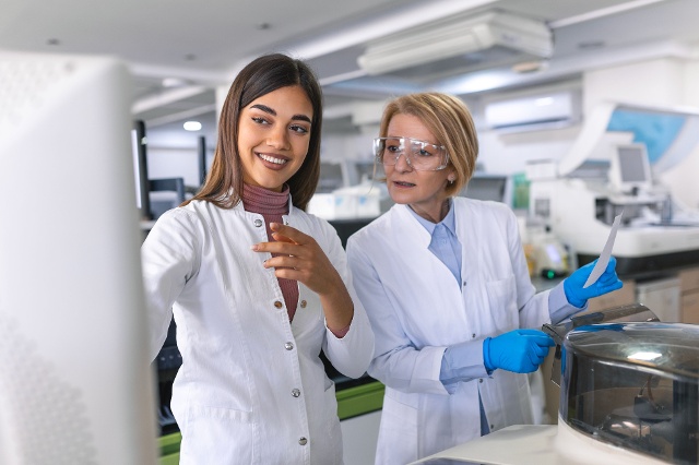 Professional woman in medical device industry