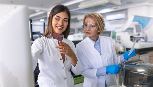 Professional woman in medical device industry