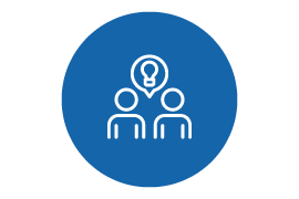 line icon of two people talking